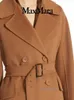 Women's Mid-length Trench Coat Wool Blend Coat Italian Brand Women's Luxury Coat High Quality Cashmere Coat Aq5t