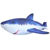 free door delivery,outdoor activities 6m long Large Ocean Fish hanging decoration Inflatable Shark balloon with LED Light for Display