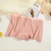 Women's Panties Cotton Boxer Underwear Female Sexy Letter Belt Safety Shorts Seamless Solid Color Intimates Mid Waist Boyshorts