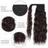 human curly wigs Long Curly wig with Velcro and corn perm long curly hair with water ripple synthetic fiber ponytail