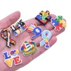 Wholesale Autism Awareness Charms Clog Shoes and Wristband Bracelet Decoration Party Gifts