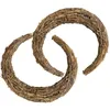 Flores decorativas 2 pcs smilax glabra rattan corona de bricol