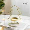 Candle Holders Christmas Pine Star Holder smides järn Gyllene dekoration Decorations Restaurant WR K5K3