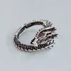 Personnalité de la mode Tyrannosaurus rex Ring Mens Korean Fashion Thai Silver Zodiac Opening Jewelry