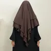 Vêtements islamiques femmes musulmanes plaine longue khimar hijab foulard casque Eid prière se coiffure Dubaï Saudi Turquie Indonésie240403