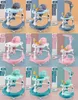 Baby Walker med 6 Mute Rotating Wheels Anti Rollover Multifunktionell Child Walker Seat Walking Aid Assistant Toy 976 D33460143