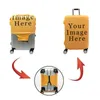 Personnalisez votre image / nom / couvercle de bagages accessoires de voyage élastiques Couvertures de protection élastiques Couvercle de boîtier anti-dust 240418