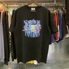 Camiseta de diseñador de 24SS Rhude Flawer estampado de flores High Gram Heavy Doble Doble Algodón Camiseta Camiseta de manga corta Hombres Mujeres