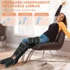 Brilhe bem o massageador de pernas com calor e compressão - massageador de pernas cheias para circulação, alívio da dor e inchaço - 3 tipos de calor, 3 modos, 3 intensidades