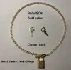 Pour Girl Classic Lock Custommade SetScn 1 Set 1 Chain1 Lock2 Keys V Lettre Pendant Ce lien n'est pas vendu séparément 4108159