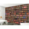 Wallpapers Wallpapers 3D Bookshelf Bookcase Background Wall Modern Wallpaper For Living Room Drop Delivery Home Garden Dhvur