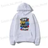 Men's T-Shirts 2024 Mens Hoodie Vintage Sports Car America Strt Style Long Slve Hooded Top Mens High Strt Hip-Hop Pure Cotton Hoodie T240419