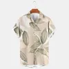 Camisas casuais masculinas criativas transfronteiriças criativas de mangas curtas de mangas curtas Top Summer Summer Loose Shirt 2024 personalizado com fotos