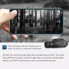 Télescopes Caza 850NM WiFi Digital IR infrarouge Vision nocturne Monoculaire Télescope Télescope Outdoor Trail Camera Video Sights for Hunting Scope