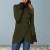 レディースジャケットソフト女性ジャケットスタイリッシュなスタンドカラー冬の冬のコート不規則な裾の温かい厚いパッチワークデザイン