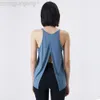 DESGINER ALOOO YOGA TOP Shirt Centre Femme Femme Été Séchage rapide Sports lâches légers Cover Up Fitness Robe Fitness Naked Split Sans Sans Sans