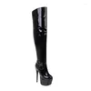 Boots Sexy Thigh High For Women Platform Fetish Stripper Dance Winter Shoes Lady Heels Over The Knee Boot Red White Black