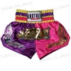 Мужские шорты Muay Thai Fight Shorts Boy Boysable Kick Boxing Banns Женщины дети MMA Training Shorts Sanda Grappling одежда Kickboxing T240419