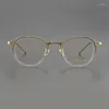 Zonnebrillen frames gatenac acetaat titanium bril frame mannen vintage luxe kwaliteit myopia recept bril dames merkontwerper