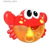 Sand Play Water Water Fun Crab Bubble Toy Toy Crab BABLE BOLBLE MACCHINA CON MUSICA FUN BLUBLE MACCHINA PER BAGNO O SCHEGGIO PER CRAB CRAB PERCHIO PER BAMBINI L416