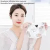 Ansiktslyftningsvibration Massager Electronic EMS Mask Face Brighten Mask Beauty Machine Skin Fuktighet Anti Wrinkle Mask 240407