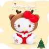 2024 Hot Sales Japanese Cartoon Pink Hello Kt Plush Toy Deer Kitty fylld Animal Kawaii Halo Cat Kids Toys