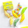 Decompression Toy Fidget Toys Slug Articated Flexible 3D Slugs Favor All Ages Relief Anti-Anxiety Sensory For Children Aldt W2 Drop De Ots1L