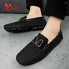 Casual Shoes Yrzl Loafers för män handgjorda mockasiner konstgjorda läderlägenheter lyxiga bekväma slip vid körning