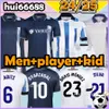 23/24/25 Jerseys de football parrainés par la Real Sociedad Portu David Silva Oyarzabal Mérino Januzaj Isak Barrenetxea Sangalli Juanmi 2024 hommes Kits Kits Kits Football Shirts