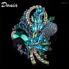 Brooches Donia Jewelry Large Diamonds Full Of Colors And Brooch Alloy High-grade Imitation Zircon Crystal Clothes