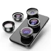 Telescópios APEXEL Professional 5 em 1 Kit de lente de lesas de telefone da câmera 4K HD Macro telescópio Super Fisheye Lens para iPhone Samsung All Smartphone