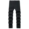 Jeans para hombres Pantalones Y2K Estiramiento de llama para la moda Streetwear Slim impresa Hop Hop Motocicleta Motorcillo Modos de mezclilla Negro