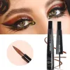 Eyeliner mat zwart waterdichte vloeistof eyeliner potlood zweetdicht snel droog gemakkelijk te dragen hoog pigment bruine eye voering oogmake -upgereedschap