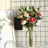 Decorative Flowers Simulation Flower Single Rose Decoration Home Wedding Road Guide Holding Po Props Plant Wall Fake