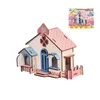 3D -pussel 3D Träpussel Jigsaw House Villa arkitektoniska modeller DIY Monterade kombination Kids Handgjorda hantverkspusseldekoration 240419