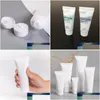 Förpackningsflaskor Partihandel ner flaskan för handkräm Sunsn Shampoowhite Plastic Cosmetic Tube Refillable Lip Balm Container Trial Sque Dhqri