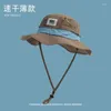 Boinas homens e mulheres japoneses Retro Retro Comparation Bucket Hat ao ar livre seca rápida e respirável Capinho de montanhismo de protetor solar