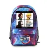 Sacs classiques nouveauté anime mode kpop cahier sac à dos pupille sacs sacs imprimé oxford imperméable garçons / filles ordinateur portable sac à dos