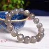 Länkarmband naturliga månstenararmband kristall reiki helande modesmycken gåva gåva till kvinnor 1 st 9/12mm