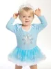 Clothing, Children's Ice and Snow Romance, Baby Princess Dress, Baby Long Sleeved Jumpsuit Dress