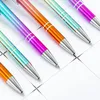 500Pcs/Lot Gradient Color Metal Pen Wholesale Aluminum Ballpoint Print Logo Touch Screen Ball