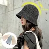 베레트 여자 여름 밀짚 모자 접이식 넓은 넓은 뇌 비치 모자 패션 chapeau femme uv protection cap gorras