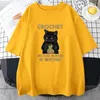 Les t-shirts masculins crochet parce que le meurtre est un mauvais t-shirts masculins vintage street courte de manche courte hauts décontractés