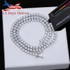 Hip Hop Jewelry Pass Diamond Tester 3mm 4mm 5mm 925 Silver Iced Out VVS Moisanite Diamond Tennis Chain Collier