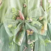 Robes de fille bébé princesse robe sans manches à la broderie florale en tulle fête des tout-petits