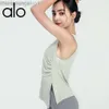 Desginer alooo Yoga Aloe Hemd Kleidung Kurzfrau Anzug Sommer Ärmele Weste Schnell trocknen Sporttop T-Shirt Fitness Kleidung Frauen Frauen