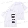 T-shirt maschile marca di cotone in acero foglia in stile maschile e te-shirt casual o-shirt slve t-shirt per uomini t240422