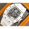 Inoxydable 40x50x16mm masculin RM011-03carbon Designer de montres avec taille mécanique RM11 Ceramic Montres montres Luxe Superclone 2024 Fiber Chronograph 346