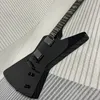 Metallic James Hetfield Gloss Black Electric Guitar Active China EMG Pickups 9V Bateria Black Sprzęt Right