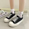 Casual Shoes Large Size Women's 2024 Spring and Autumn Korean Version Fashion Trend Diamond Thick Bottom höjning